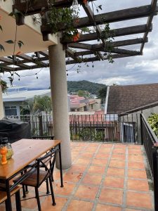 Terraza en relación el entorno